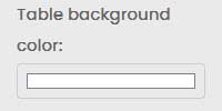 table bg color
